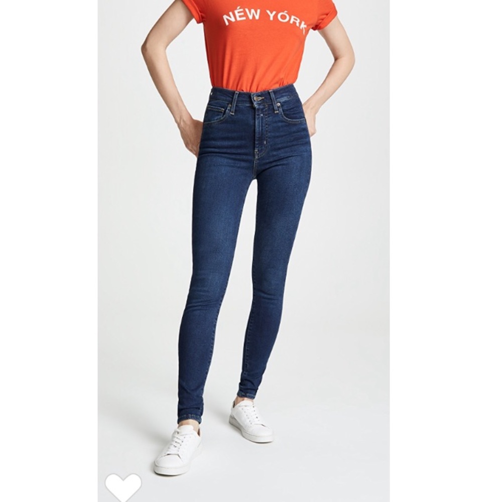 Levi’s Mile High Super Skinny Blue Jeans